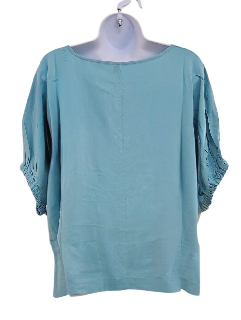 Zenana Womens Oversized Boatneck Top Blue Plus Size S M L XL New Short Sleeve - Picture 2 of 3
